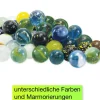 Glas-Murmeln "Faszination" in Box, 144 Stück, ca. 16 mm ø