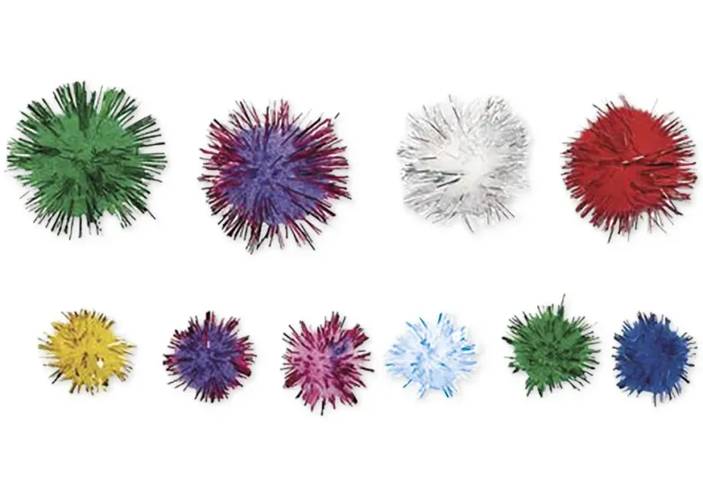 Glitzer-Pompons, 300-tlg.