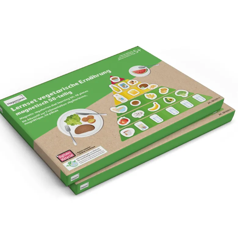 Gruppen-Lernset "Vegetarische und vegane Ernährung", magnetisch, 132-tlg.