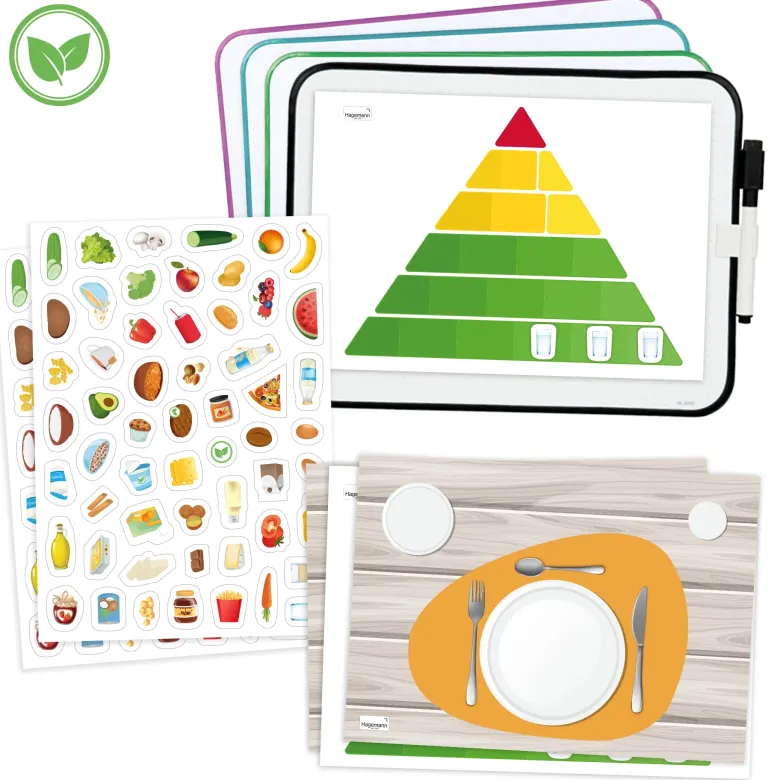 Gruppen-Lernset "Vegetarische und vegane Ernährung", magnetisch, 132-tlg.