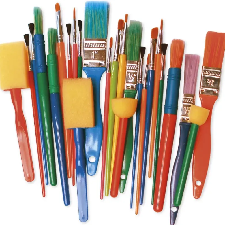 Gruppen-Set Bunte Pinsel, 25-tlg.