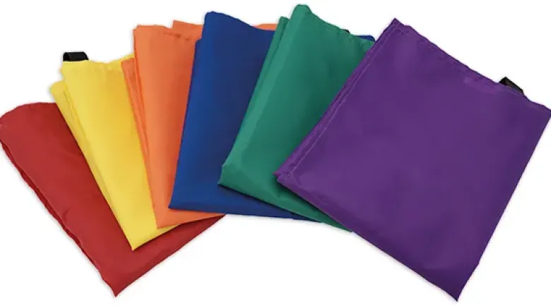 Gruppen-Westen aus Nylon, 6-tlg., farbig sortiert