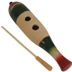 Guiro farbig, aus Holz, 30 cm