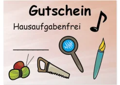 Gutschein-Kärtchen für Schüler/innen, 110 Stück im Etui