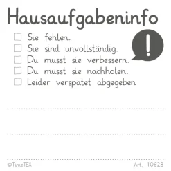 Haftnotiz-Block "Hausaufgabeninfo", 65x65 mm, 100 Blatt