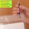 Hänge-Orga-Taschen A4, 6 Einstecktaschen Querformat, mit Haken