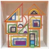 Holzbausteine "Architektur", farbig, 28-tlg.