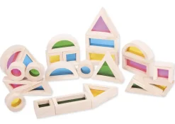 Holzbausteine "Regenbogen", 24-tlg.
