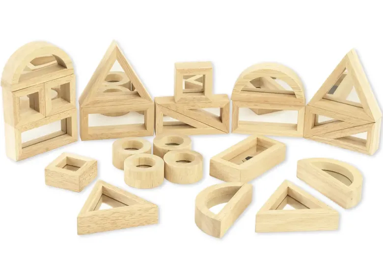 Holzbausteine "Spiegel", 24-tlg.