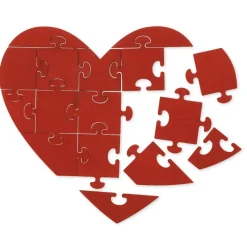 Holzpuzzle "Herz" 16-tlg.