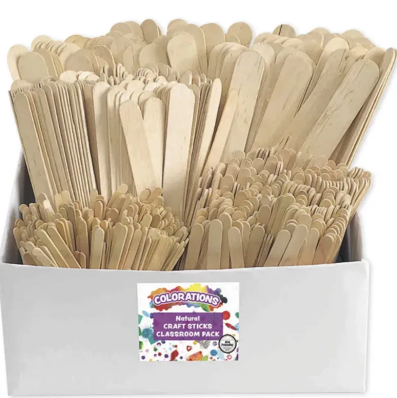 Holzspatel-Großpackung in 4 Größen, 1.200-tlg.