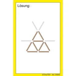 Holz-Stäbchen-Spiel im Etui