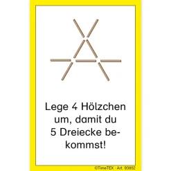 Holz-Stäbchen-Spiel im Etui