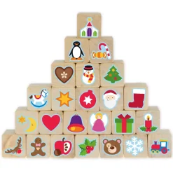 Holzstempel "Adventskalender", 24-tlg.