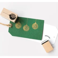 Holzstempel "Christmas", 12-tlg.
