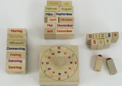Holzstempel "Kalender", 30-tlg.