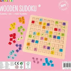 Holz-Sudoku 25 x 25 cm, 82-tlg.