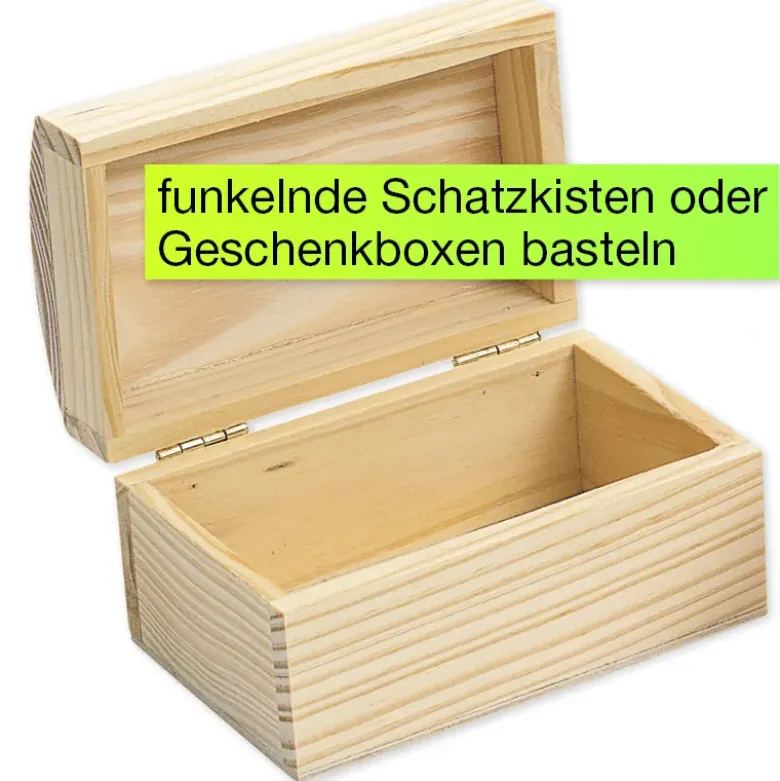 Holztruhen zum Bemalen, 12 Stück