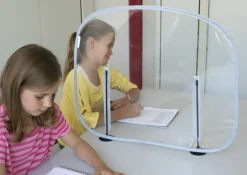 Hygiene-Schutzaufsteller Basic L, einfache Trennwand