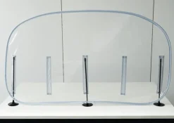 Hygiene-Schutzaufsteller Basic XL, einfache Trennwand