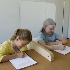 Hygiene-Schutzwand Flexaform für Tische, transparent
