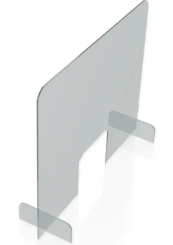 Hygiene-Schutzwand Standard XL für Tische, mit Durchreiche