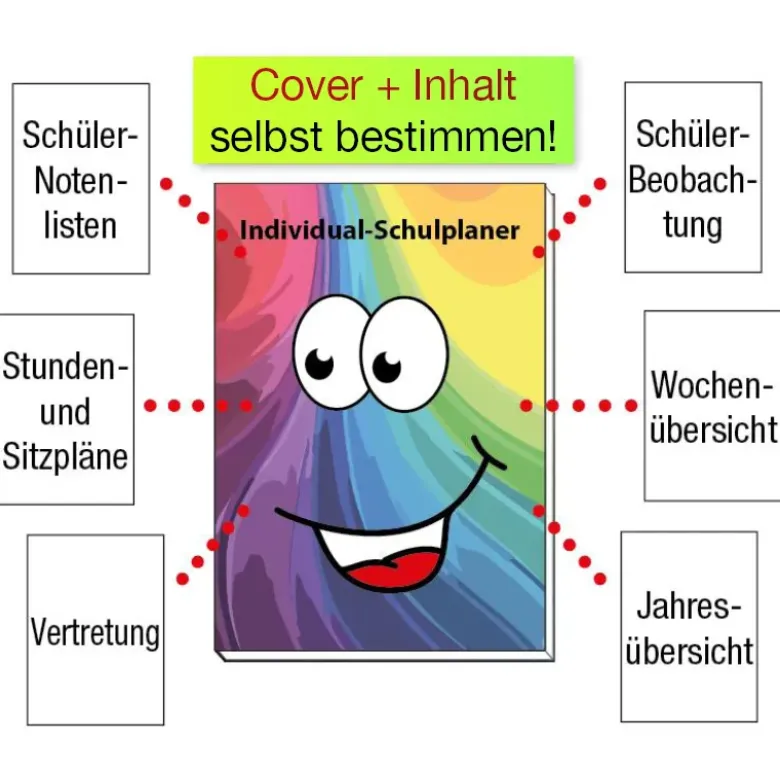 Individual-Schulplaner A4, 192 Seiten
