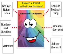 Individual-Schulplaner A5, 192 Seiten
