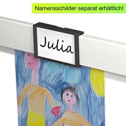 Info-Leiste mit Befestigungs-Material, 100 cm, weiß