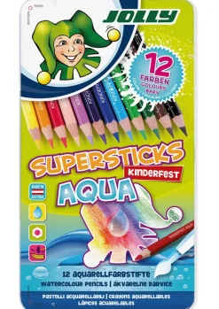 JOLLY Supersticks AQUA im Metall-Etui, 12-tlg.
