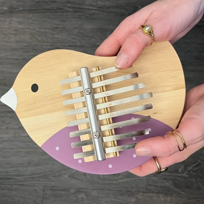 Kalimba "Vogel", Daumenklavier mit 8 Tönen