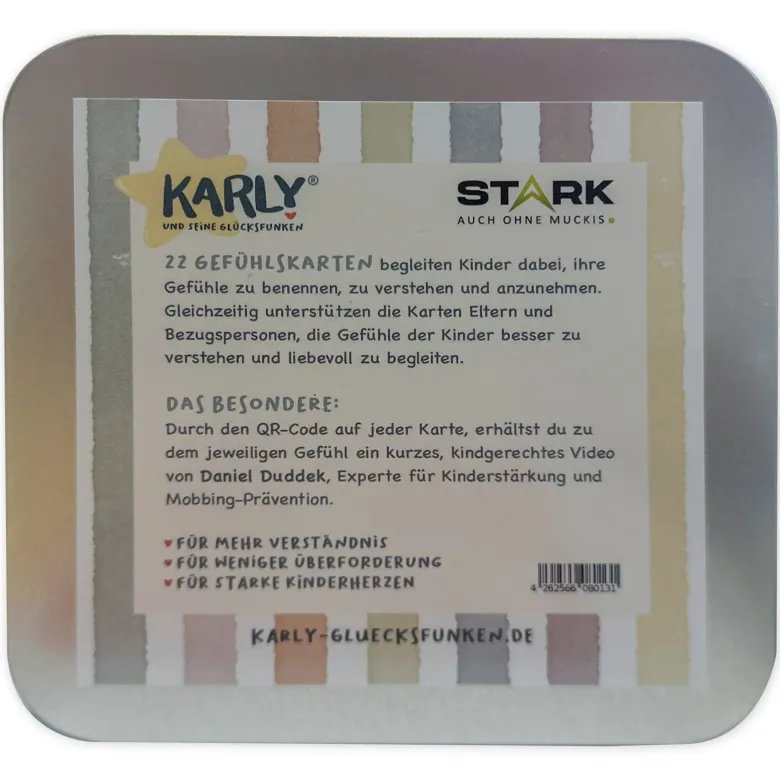 KARLY Gefühlskartenset, 22 Karten in Metalldose