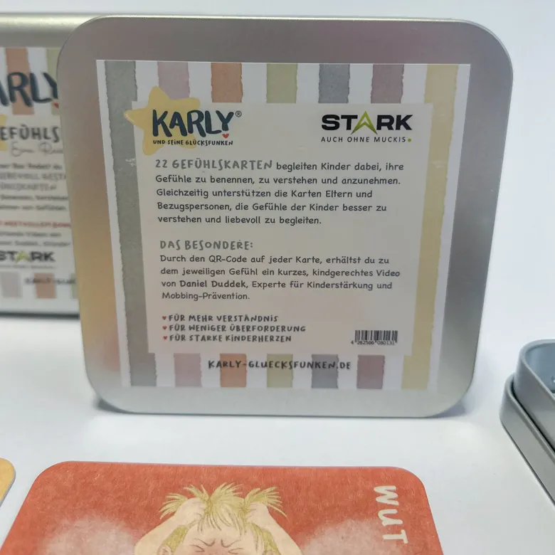 KARLY Gefühlskartenset, 22 Karten in Metalldose
