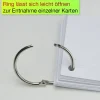 Karteikarten A7 „Mobil“, mit Ring, liniert, 50 Stück