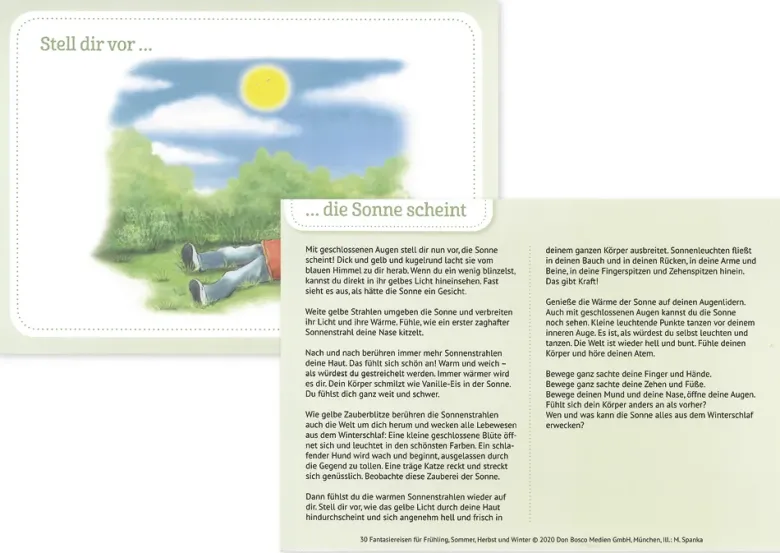 Karten-Set "30 Fantasiereisen für Frühling, Sommer, Herbst und Winter"