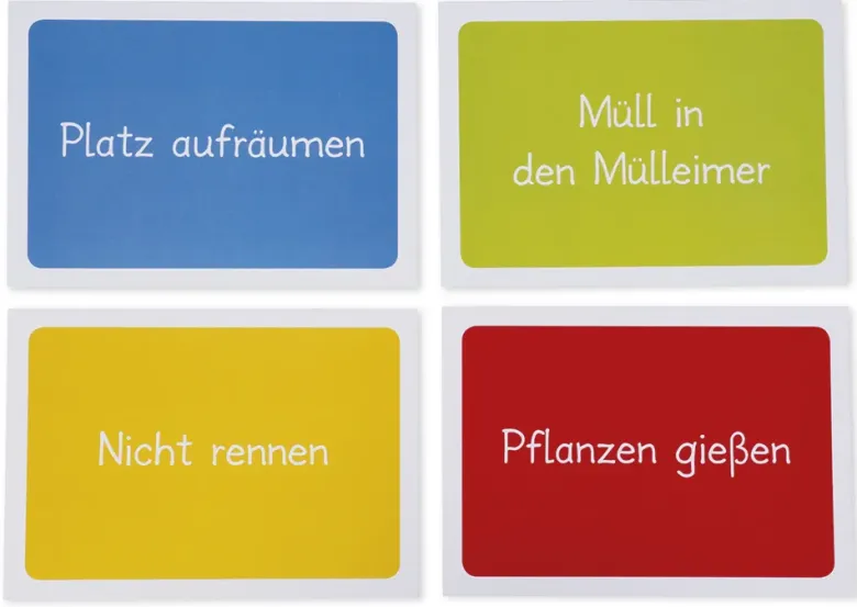 Karten-Set "Verhaltensregeln", 18-tlg.