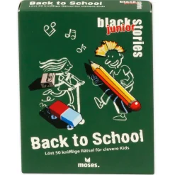 Kartenspiel "Back to School - Löst 50 knifflige Rätsel für clevere Kids"