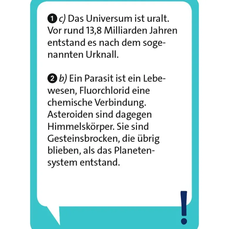 Kartenspiel "Pocket Quiz Junior Weltraum"