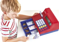 Kasse mit Taschenrechner