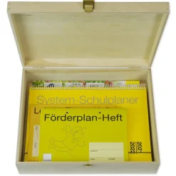 Klappdeckel-Box aus Holz A4-Plus, natur