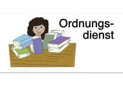 Klassendienst-Bildkarten aus Pappe, 24-tlg.