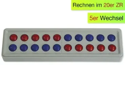 Klassensatz ABACO für 20-er Zahlenraum, rot-blau 5er-Wechsel, 24-tlg., in Box