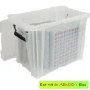 Klassensatz ABACO für 100-er Zahlenraum, rot-blau, mit Zahlen, 8-tlg., in Box
