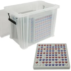 Klassensatz ABACO für 100-er Zahlenraum, rot-blau, mit Zahlen, 8-tlg., in Box