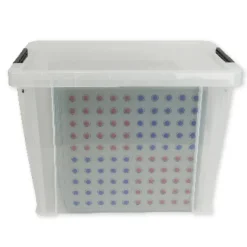 Klassensatz ABACO tricolor für 100-er Zahlenraum, rot-blau-grau, 8-tlg., in Box