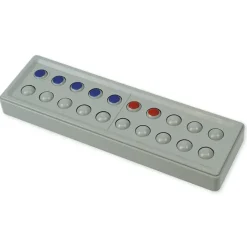 Klassensatz ABACO tricolor für 20-er Zahlenraum, rot-blau-grau, 24-tlg., in Box
