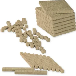 Klassensatz Dienes Grundsortiment, 432-tlg., Zahlenraum 1.000, naturfarben