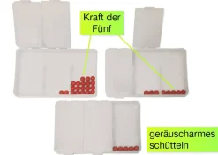 Klassensatz Flüster-Schüttelboxen weiß, 24 Stück im Koffer