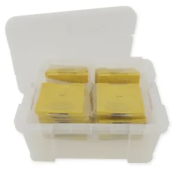 Klassensatz Geometrie-Brett doppelseitig (5x5 Stifte), 24 Stück in Box, 15x15 cm, gelb