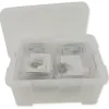 Klassensatz Geometrie-Brett einseitig (5x5 Stifte), 24 Stück in Box, 15x15 cm, transparent